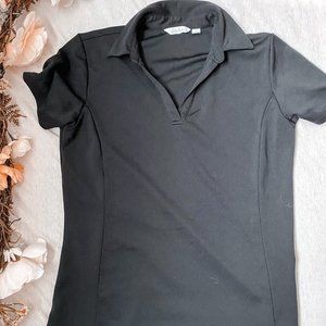 Ladies Black Golf Polo Size Small